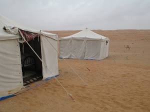 The tents we slept in. 